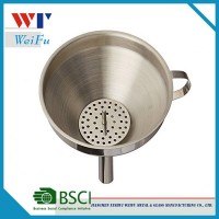 Wholesale Stainless Steel Funnel With Detachable Strainer / Filter