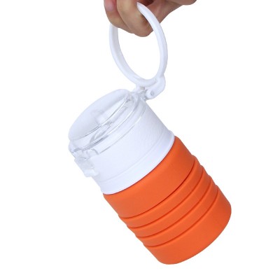 Eco-Friendly Sport Silicone Collapsible Water Bottle for Travel Camping