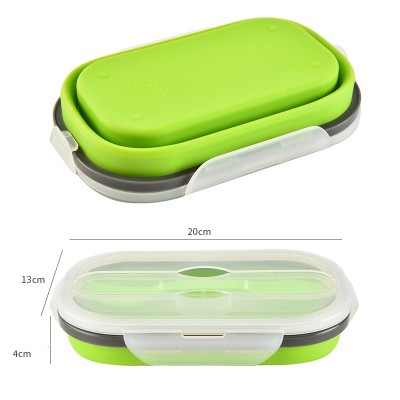 Creative Eco-Friendly Portable Silicone Fresh Lunch Box