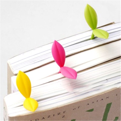 Small Grass Sprout Creative Green Silicone Bookmark